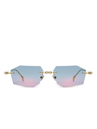 Kuboraum H63 geometric sunglasses - Gold