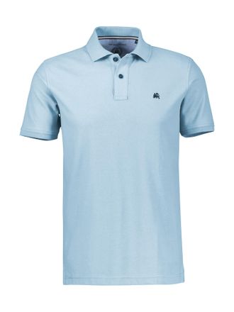Lerros Poloshirt LERROS, Herren, Gr. XXL, ice blau, Single Jersey, Obermaterial: 60% Baumwolle, 40% Polyester, unifarben, normal h&uuml;ftbedeckend, Rundhals, Shi