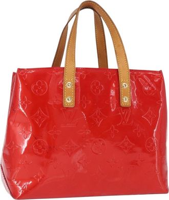 Louis Vuitton Reade Handbag Monogram Vernis Red Patent_Leather Handbag (Pre-Owned)