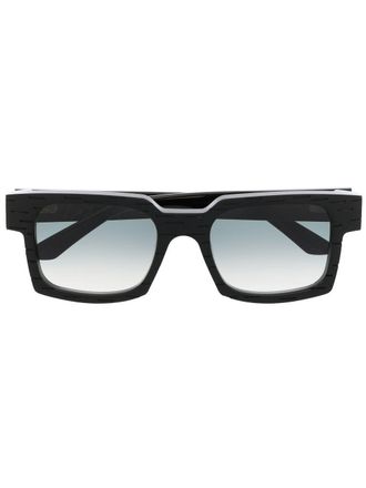 Yohji Yamamoto Occhiali da sole squadrati - Nero
