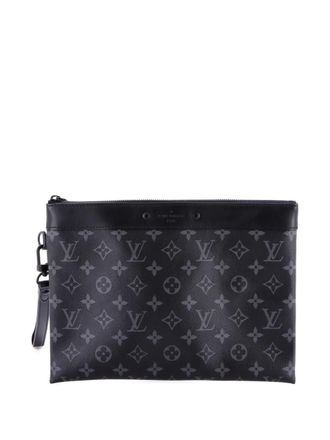 Louis Vuitton Pochette To-Go Monogram Eclipse Canvas MM pouch - Zwart