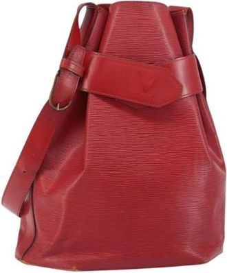 Louis Vuitton Tweedehands leren Louis Vuitton tassen - Dames - Vintage Tas - Rood - ONE Size - Vintage