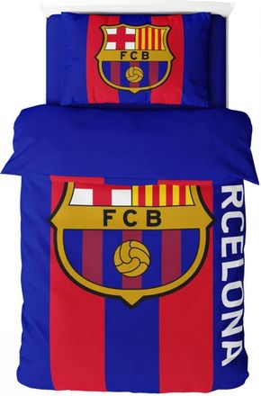 OEM Juego De Cama Del Fc Barcelona De Microfibra De 135x200 + 50x75 Cm (modelo 119122, Multicolor)