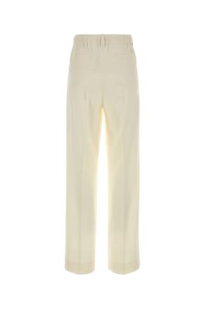 Moncler Womens Cream Wool Pant 050 Exterior: Virgin Pantaloni
