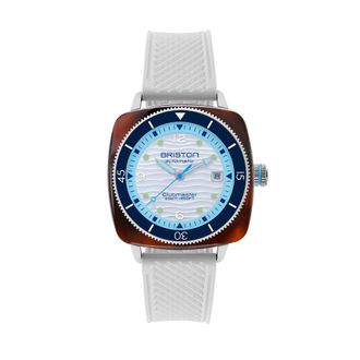 Briston Clubmaster Automatic White Dial Unisex Watch 261740.SA.T.2.FW