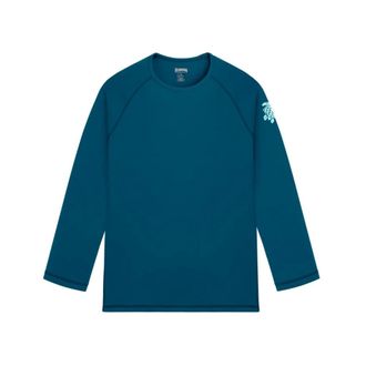 Vilebrequin Tops, Heren, Blauw, S, UV Bescherming Lange Mouwen Rashguard Effen