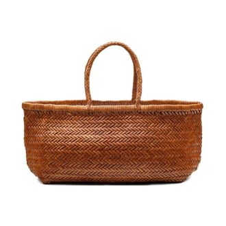 Dragon Diffusion Nantucket Big Woven Leather Tote - - Bags - Donna - Marrone - ONE SIZE