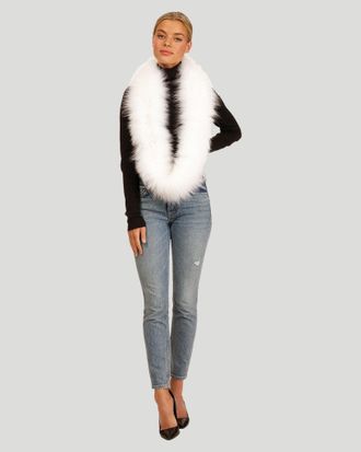 Gorski Shadow Fox Infinity Knit Scarf
