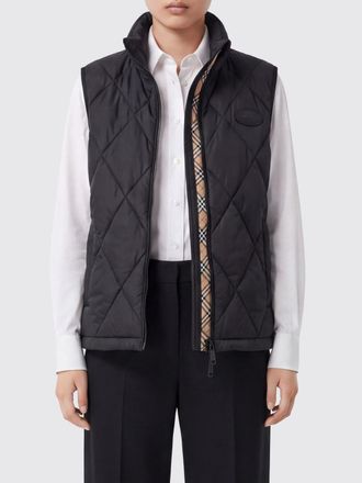 Burberry Quilted Nylon Gilet with High Neck and Zip Closure