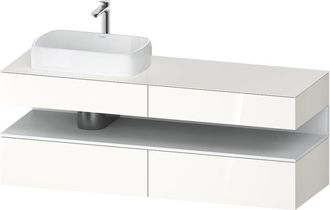Duravit Duravit - Qatego Consola Mueble Bajo Lavabo, 2 Cajones, 2 Cajones