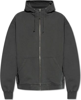Maison Margiela Hoodies & sweatvesten, Heren, Grijs, XS, Katoen, Sweatshirts & Hoodies