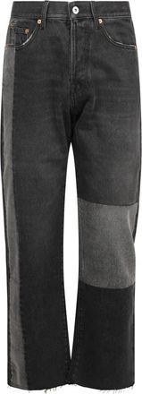 Valentino Patchwork Jeans - Heren - Regular Fit Jeans - Grijs - W29 - Katoen - Jeans