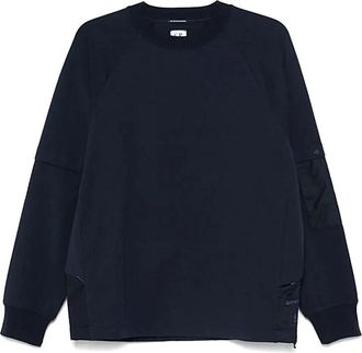 C.P. Company Crew Neck Sweatshirts voor Heren - Heren - Sweatshirts - Blauw - M - Katoen - Hoodies & sweatvesten