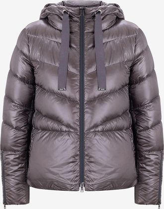Herno Kurze Daunenjacke mit Kapuze