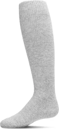 MeMoi Ribbed Basic Tights in Lt Gray Heather at Nordstrom, Size 12-24M