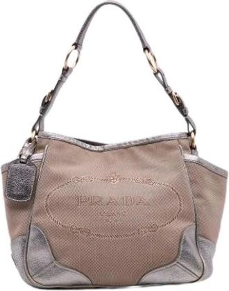Prada Pre-owned Shoulder Bags, female, Brown, Size: ONE SIZE Pre-owned Vintage Shoulder Bag