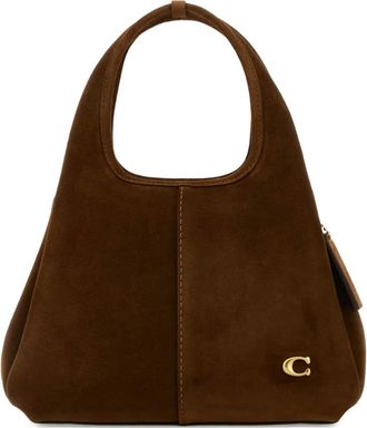 Coach Borsa a spalla con logo - Marrone