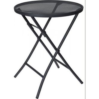 Koopman Koopman - Mesa Jard&iacute;n Plegable Redonda 60cm Gris X81000080