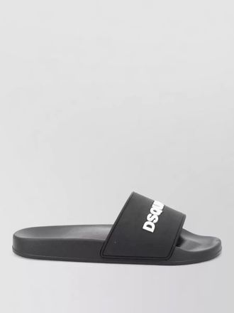 Dsquared2 rubber logo-detail slides