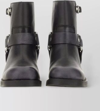 Ash western style ankle boot with block heel