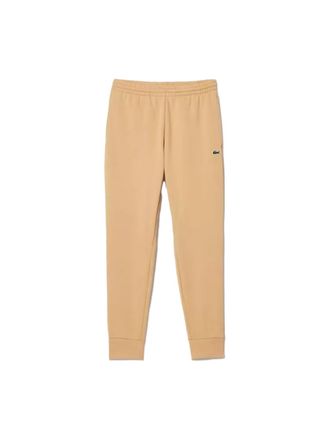 Lacoste Mens Jogging Pants Crocodile - Beige Cotton - Size Medium