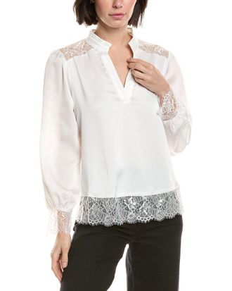 Vince Camuto Lace-Trim Blouse