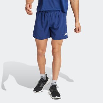 adidas Laufshorts ADIDAS PERFORMANCE OWN THE RUN, Herren, Gr. XXL, Lang, blau (dunkelblau), Obermaterial: 100% Polyester, clean, Hosen Laufshorts