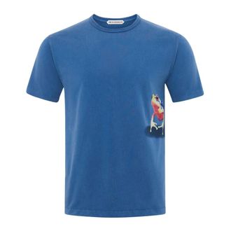 J.W.Anderson T-Shirts, male, Blue, S, Peeking Frog T-shirt