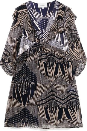 BA&SH Abito Acacia corto - Blu