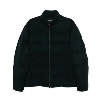 Ermenegildo Zegna Technische Twill Donsjack - Heren - Winterjassen - Groen - L - Jassen