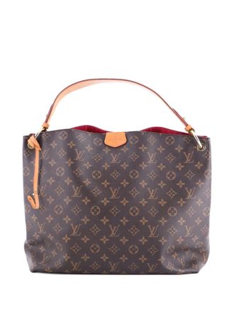 Louis Vuitton Graceful Handbag Monogram Canvas MM hobo bag - Bruin