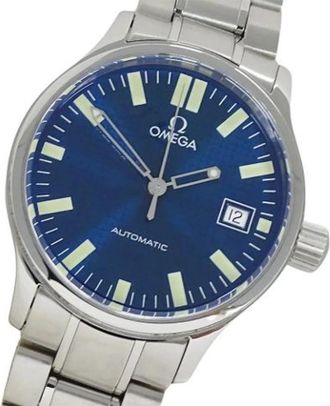 Omega Pre-owned Vintage Polshorloge - Heren - Vintage Horloges - Blauw - ONE Size - Vintage