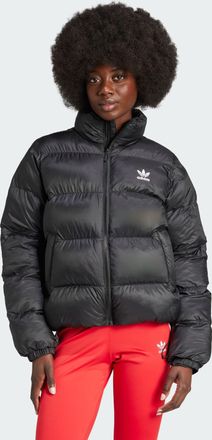 adidas Originals ADIDAS Originals Womens Adicolor Short Puffer Jacket - Black - Size X-Large