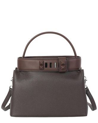 Tiffany & Fred Structured Leather Top Handle Satchel