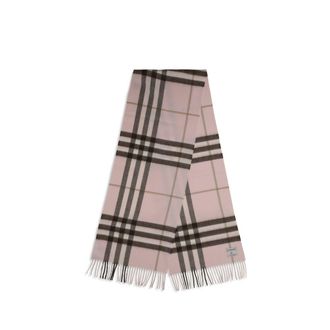 Burberry Cashmere Check Scarf - Pink