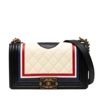 Chanel Pre-owned The Boy Shoulder Bag - Dames - Vintage Schoudertas - Veelkleurig - ONE Size - Leer - Vintage