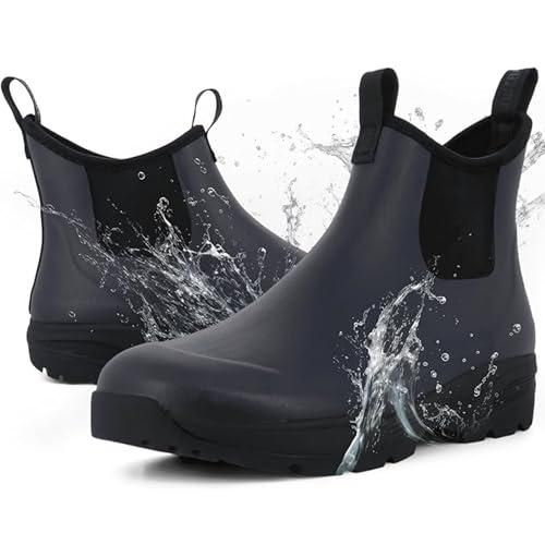 Bottes De Pluie Femmes Courtes En Caoutchouc Léger - Imperméables Antidérapantes Pour Jardin, Travail