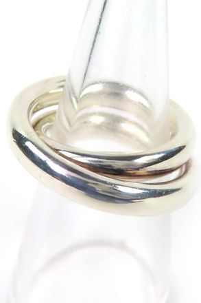 Herm&egrave;s Silver Silver 925 Band Ring (Pre-Owned)