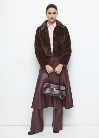 Mango Camicia popeline avvitata rosa - Donna - XXS - MANGO