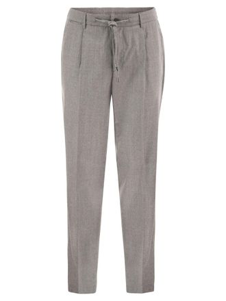 PESERICO Pantalones jogger de sastre de lana virgen Peserico