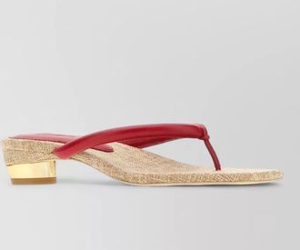 Cult Gaia leather thong mules