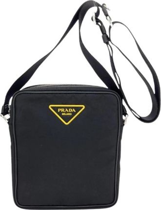 Prada Pre-owned Vintage Pouch Schoudertas - Dames - Vintage Schoudertas - Zwart - ONE Size - Nylon - Vintage