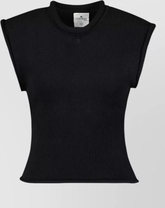 Courr&egrave;ges cotton tank top