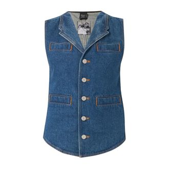 Pinko Pinko, Dames, Jassen, Blauw, Maat: M Katoen