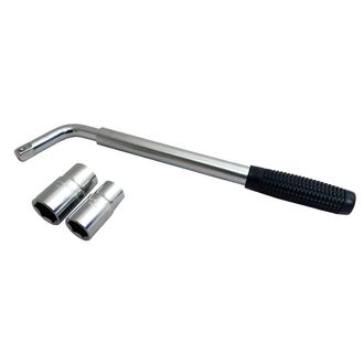OEM Llave De Vaso Para Ruedas De Coche Ss5324 - Mango Extensible - Tama&ntilde;os De Vaso: 17 Mm, 19 Mm, 21 Mm, 23 Mm - Compatible Con Todos Los Veh&iacute;culos Est&aacute;nd