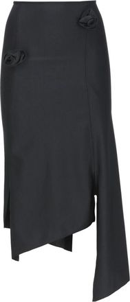 Coperni Flower Skirt - Dames - Midirokken - Zwart - XS - Rokken
