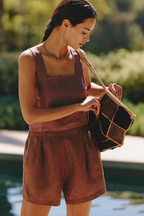 Vitamin A Getaway Linen Shorts
