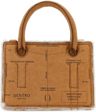 DENTRO Printed Paper Mini Otto Paper Handbag