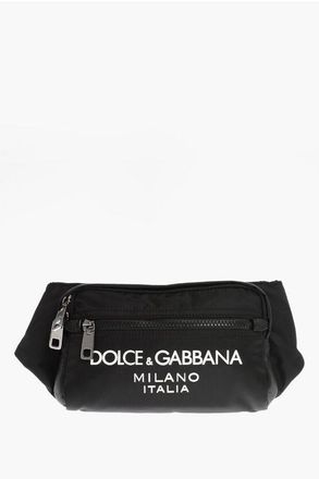 Dolce & Gabbana Solid Color Bum Bag With Embossed Logo size Unica