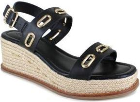 Splendid Denny Slingback Espadrille Wedge Sandal in Black at Nordstrom Rack, Size 6.5